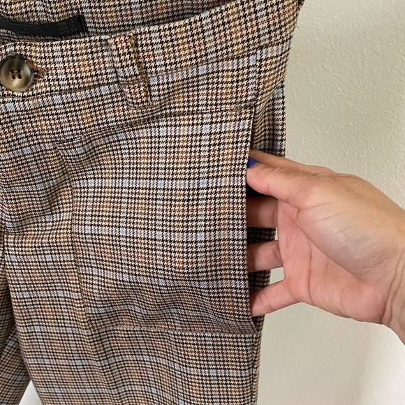 ZARA HOUNDSTOOTH Demi flare pants - Picture 6 of 14